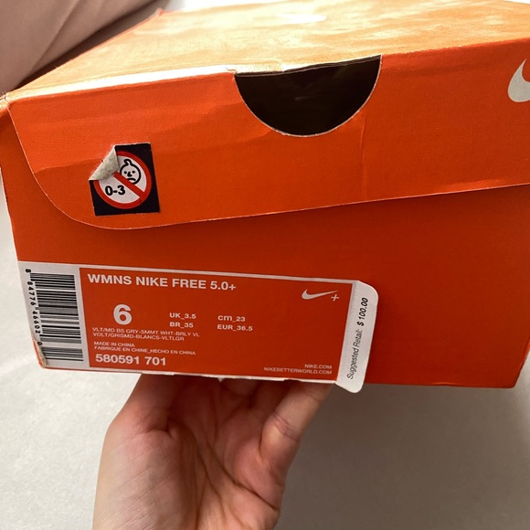 WOMENS NIKE FREE 5.0+ SIZE 6 COLOR BRIGHT GREEN - Picture 7 of 7